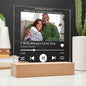 Personalized Anniversary Acrylic Song Plaque Table Top Display