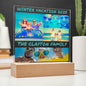 Personalized Family Vacation Memories Acrylic Plaque Table Top Display Gift