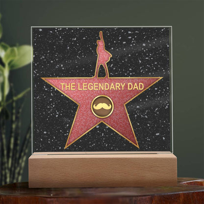 Dad Gift-The Legendary Dad-Square Acrylic Plaque