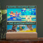 Personalized Family Vacation Memories Acrylic Plaque Table Top Display Gift