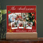 Personalized Family Christmas Memories Acrylic Plaque Table Top Display Gift