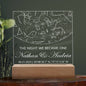 Personalized Stars Celestial Acrylic Gift Sign - The Night We Became One