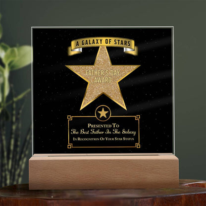 Dad Gift-Galaxy Of Stars-Square Acrylic Plaque