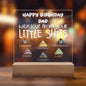 Personalized Birthday Gift For Dad - Little Shits Acrylic Plaque