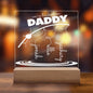 Personalized Gift For Dad - We're Hooked on Daddy Acrylic Plaque