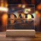 Personalized Fathers Day Gift For Dad - Best Dad In The World Acrylic Plaque