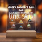 Personalized Fathers Day Gift For Dad - Little Shits Acrylic Plaque
