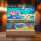 Personalized Family Vacation Memories Acrylic Plaque Table Top Display Gift