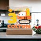 Personalized Night Light for Boy's Room - Construction Kid