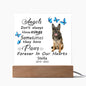 German Sheppard Memorial Square Acrylic Sign Plaque