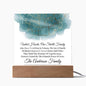 Personalized Family Gift -  United Hearts -Acrylic Plaque