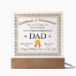 Dad Birthday Gift - Acrylic Plaque - Personalized - Officially The World's Greatest Dad