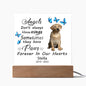 Labrador Retriever Memorial Square Acrylic Sign Plaque