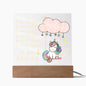 Personalized Night Light for Girl's Room - Unicorn