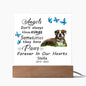 Boxer Memorial Square Acrylic Sign Plaque