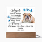 English Bulldog Memorial Square Acrylic Sign Plaque