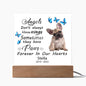 French Bulldog Memorial Square Acrylic Sign Plaque