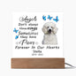 Poodle Memorial Square Acrylic Sign Plaque