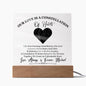 Personalized Gift For Her - Constellation of Hearts -Acrylic Plaque