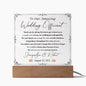 Wedding Officiant Gift - Personalized Thank You Plaque