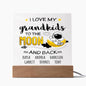 Grandparent Gift - Moon And Back Personalized Acrylic  Plaque