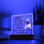 Personalized Pet Memorial Square Acrylic Sign Plaque