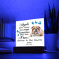 English Bulldog Memorial Square Acrylic Sign Plaque