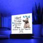 French Bulldog Memorial Square Acrylic Sign Plaque