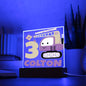 Personalized Night Light for Boy's Room - Construction Kid