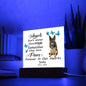 German Sheppard Memorial Square Acrylic Sign Plaque