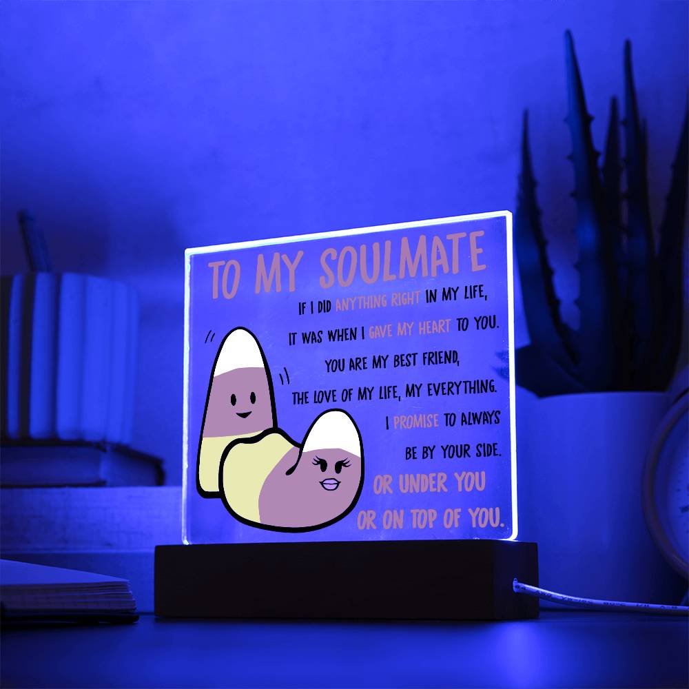 Soulmate-By Your Side-Acrylic Acrylic - Square Template