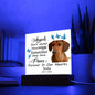 Dascshund Memorial Square Acrylic Sign Plaque