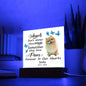 Pomerainian Memorial Square Acrylic Sign Plaque