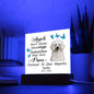 Poodle Memorial Square Acrylic Sign Plaque