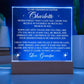 To My Granddaughter - Personalize with Names - Believe in Yourself as Much as I Believe in You  - Acrylic LED Plaque - From Grandpa or Grandma