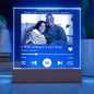 Personalized Anniversary Acrylic Song Plaque Table Top Display