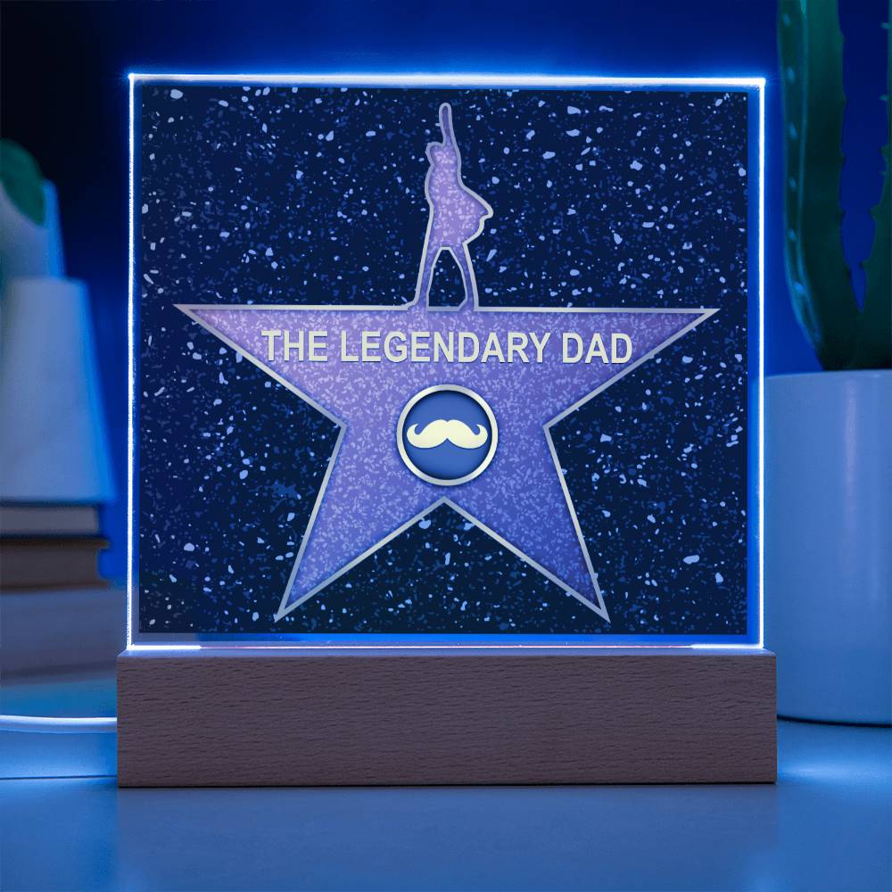 Dad Gift-The Legendary Dad-Square Acrylic Plaque