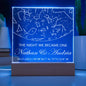Personalized Stars Celestial Acrylic Gift Sign - The Night We Became One