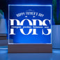 Personalized Fathers Day Gift For Dad - Pops Acrylic Plaque