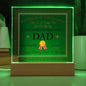 Dad Birthday Gift - Acrylic Plaque - Personalized - Officially The World's Greatest Dad