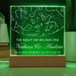 Personalized Stars Celestial Acrylic Gift Sign - The Night We Became One