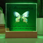Daughter Gift - Fly High Butterfly - Square Acrylic Plaque