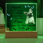 Personalized Pet Memorial Square Acrylic Sign Plaque
