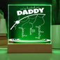 Personalized Gift For Dad - We're Hooked on Daddy Acrylic Plaque