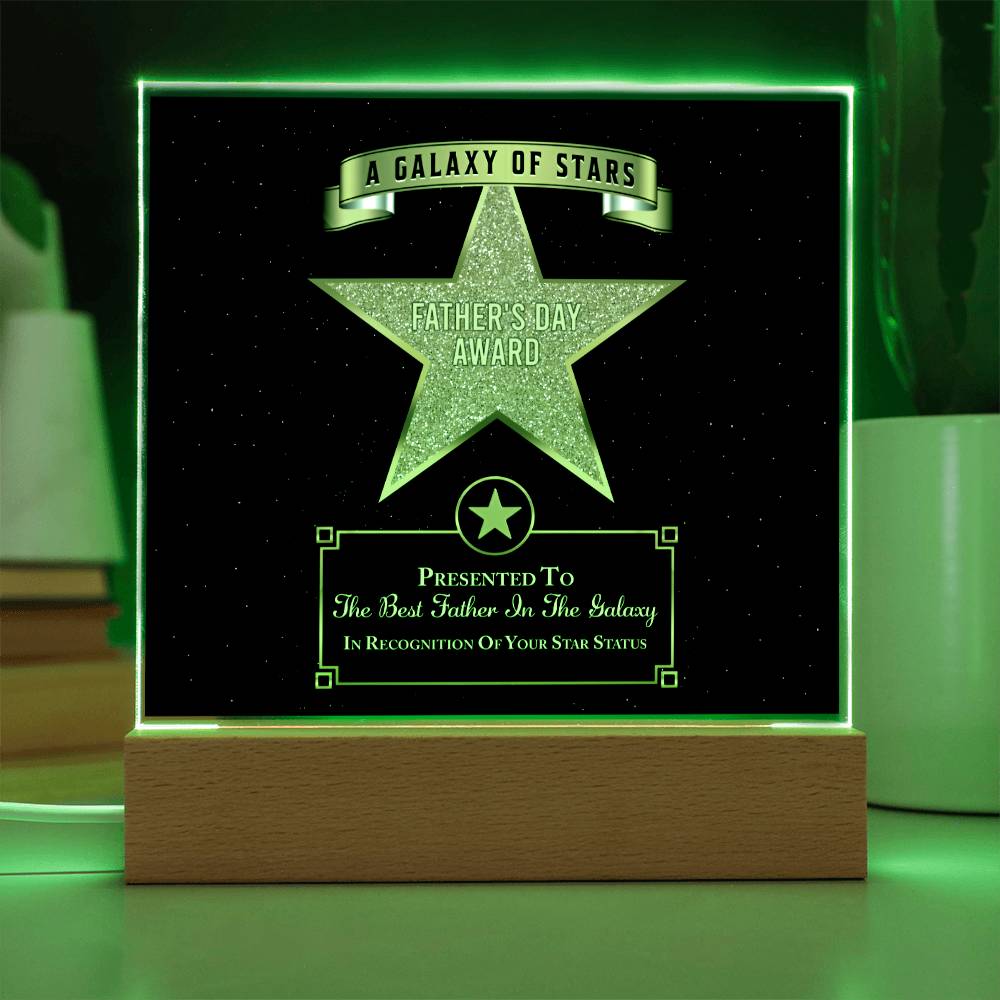 Dad Gift-Galaxy Of Stars-Square Acrylic Plaque