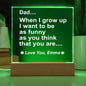 Funny Dad Gift-Funny As My Dad Acrylic Plaque