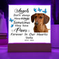 Dascshund Memorial Square Acrylic Sign Plaque