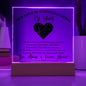 Personalized Gift For Her - Constellation of Hearts -Acrylic Plaque