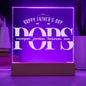 Personalized Fathers Day Gift For Dad - Pops Acrylic Plaque