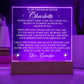 To My Granddaughter - Personalize with Names - Believe in Yourself as Much as I Believe in You  - Acrylic LED Plaque - From Grandpa or Grandma